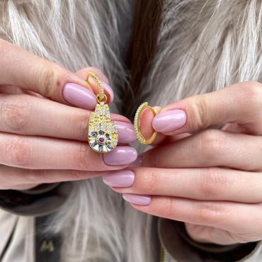 Серьги  LUX-43726