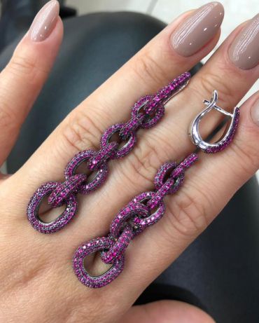 Серьги  LUX-45809