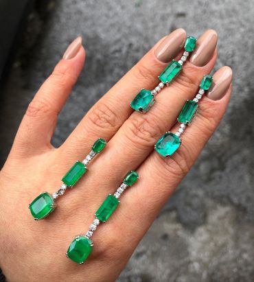 Серьги  LUX-46023