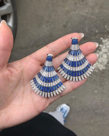 Серьги  LUX-47979