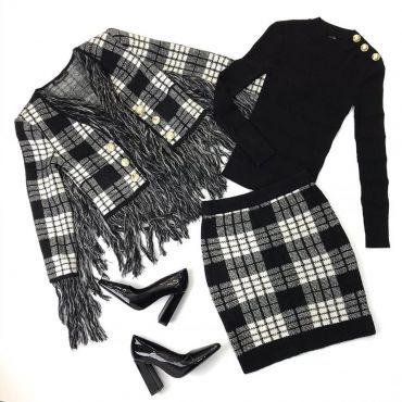 Костюм женский юбочный Balmain LUX-22333