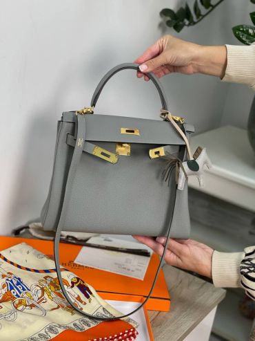 Сумка женская  Kelly 28 cm, togo Hermes LUX-56757