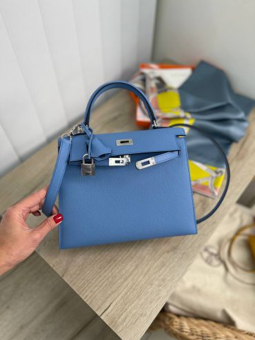  Сумка женская Kelly 25 cm, Epsom Hermes LUX-66667