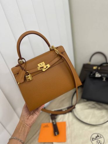 Сумка женская Kelly 25 cm, epsom leather Hermes LUX-73496