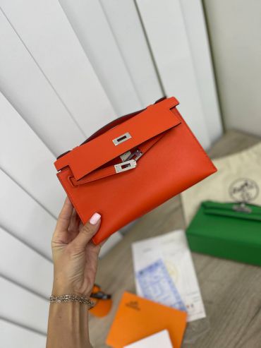 Сумка женская Kelly Pochette PHW, Swift Hermes LUX-74960