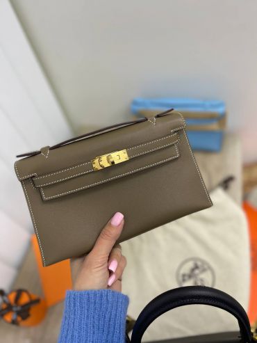 Сумка женская Kelly Pochette Hermes LUX-78654