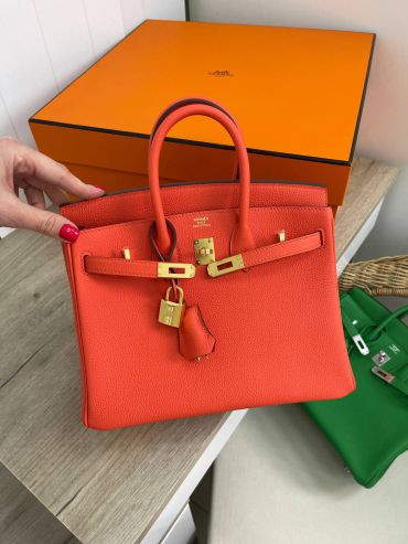 Сумка женская  Birkin 25, GHW Togo  Hermes LUX-89314