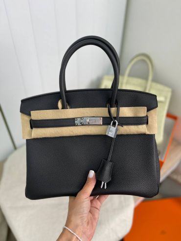 Cумка женская  Birkin Noir color 30 cm Hermes LUX-93730