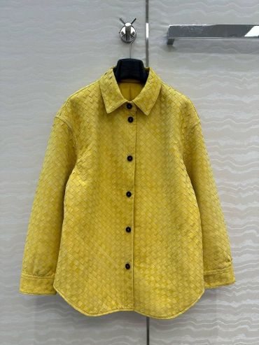 Кожаная рубашка Bottega Veneta LUX-122461