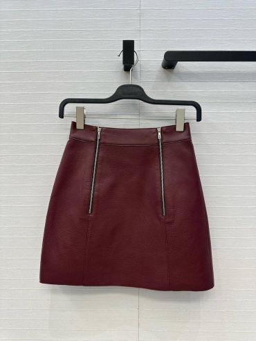 Кожаная юбка Hermes LUX-124413