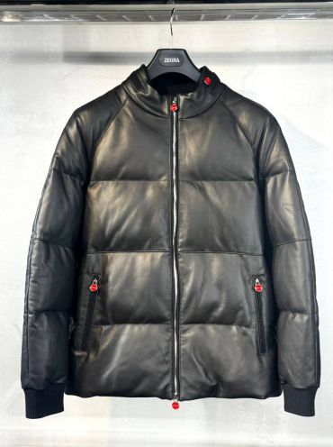 Кожаная куртка Kiton LUX-129829