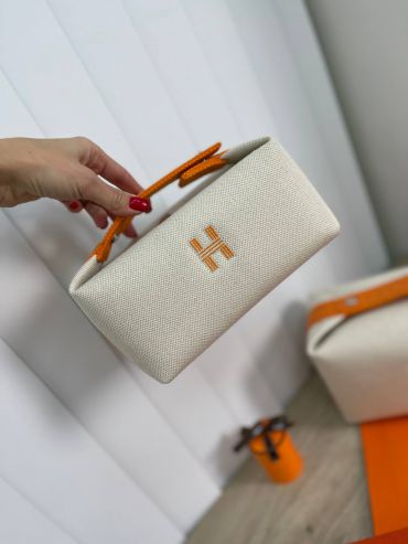 Косметичка 21 см  Hermes LUX-80843