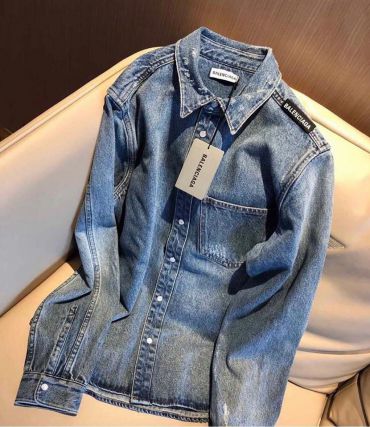 Рубашка женская джинсовая Balenciaga LUX-18548