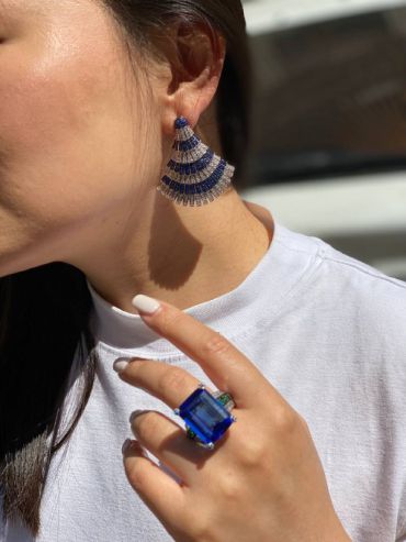 Серьги  LUX-50739