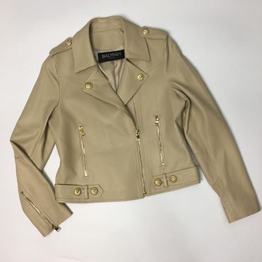 Куртка кожаная Balmain LUX-10554