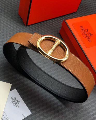 Ремень мужской двусторонний Hermes LUX-18288