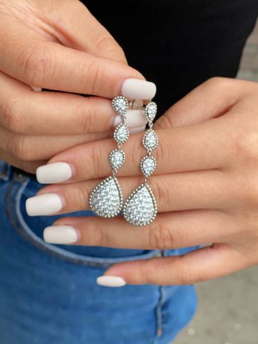 Серьги  LUX-50442