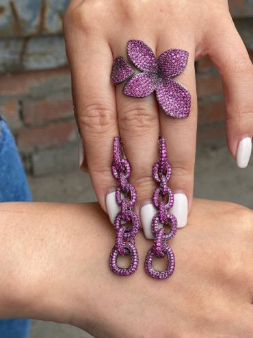 Серьги  LUX-50443