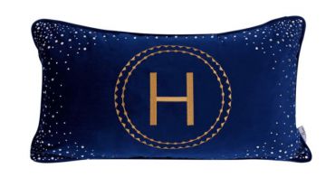 Декоративная подушка со стразами Hermes LUX-25045