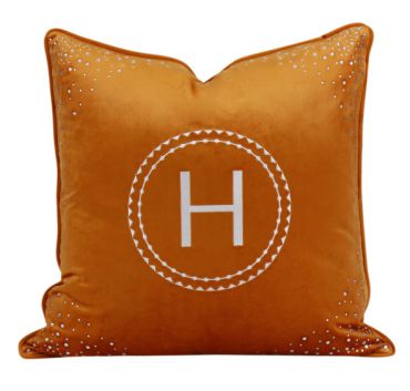 Декоративная подушка со стразами Hermes LUX-25050
