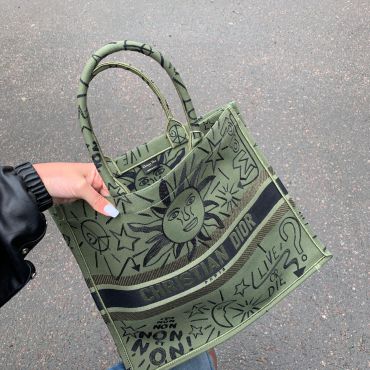 Сумка женская Book Tote Toile de Jouy Christian Dior LUX-9997