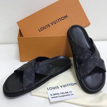 Шлёпанцы мужские Louis Vuitton LUX-11977