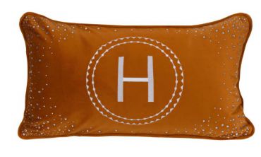 Декоративная подушка со стразами Hermes LUX-25046