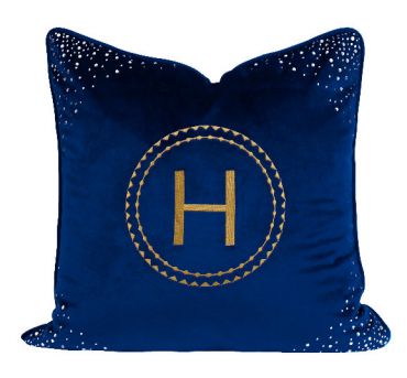 Декоративная подушка со стразами Hermes LUX-25049
