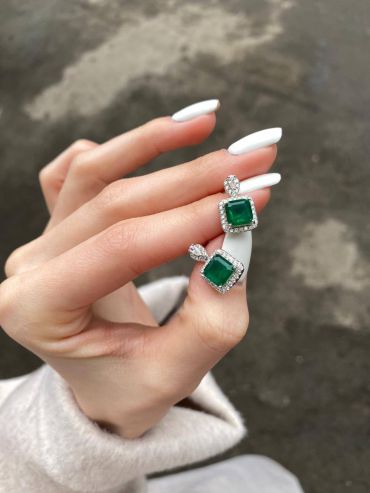 Серьги  LUX-53015