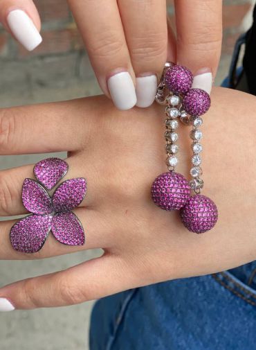 Серьги  LUX-50444