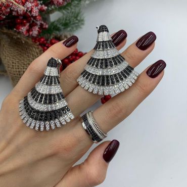 Серьги  LUX-25363