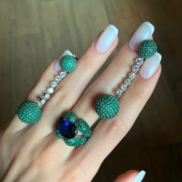 Серьги  LUX-23450