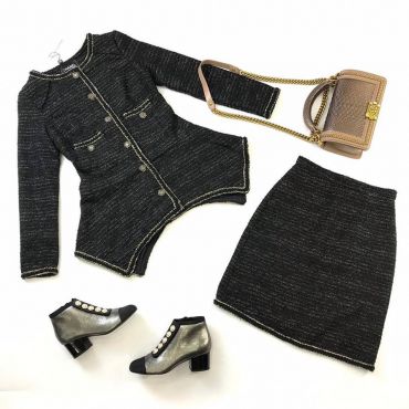 Костюм женский юбочный Chanel LUX-12105