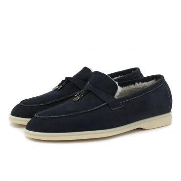 Лоферы женские утепленные  LUX-25345