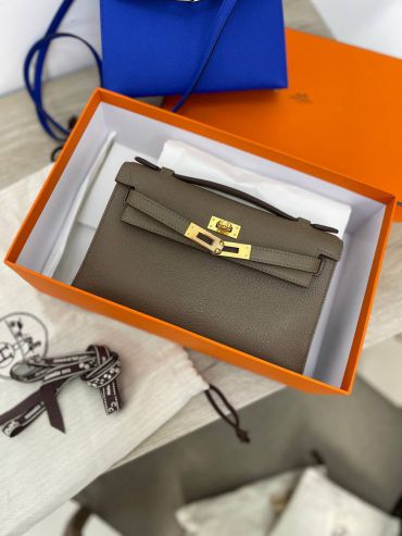  Сумка женская Kelly Pochette Hermes LUX-57791