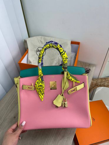 Сумка женская Birkin 30 cm, wift leather  Hermes LUX-66073