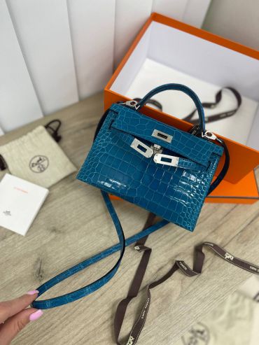 Сумка женская Kelly mini Crocodile Niloticus Lisse Hermes LUX-68615
