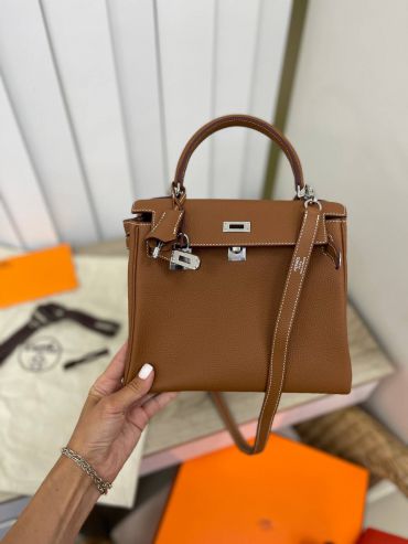 Сумка женская Kelly 25 cm, Togo Hermes LUX-71970