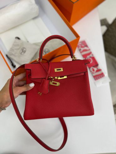 Сумка женская Kelly 25 cm, Togo Hermes LUX-72508