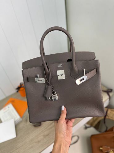 Сумка женская  Birkin 30 cm, Epsom Color Ecorce  Hermes LUX-74368