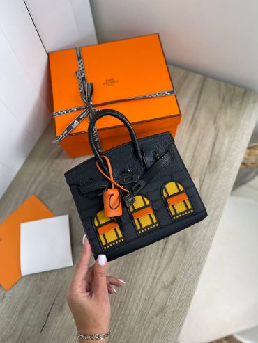 Сумка женская Birkin 20 cm, Epsom/Croc Hermes LUX-74367