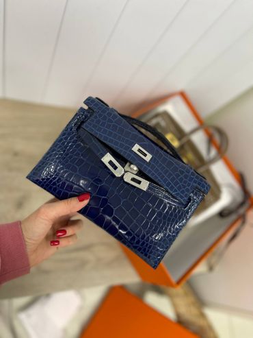 Сумка женская Kelly Pochette Crocodile Niloticus Lisse Hermes LUX-80847