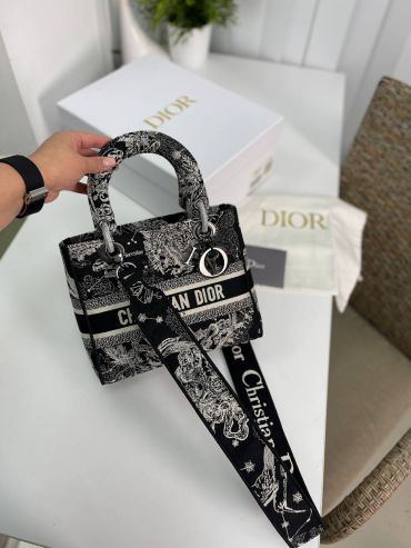 Сумка женская Lady D-Lite 24 см Christian Dior LUX-81112