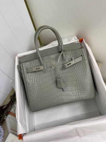 Сумка женская Birkin, 30 cm Crocodile Niloticus Mat  Hermes LUX-82953