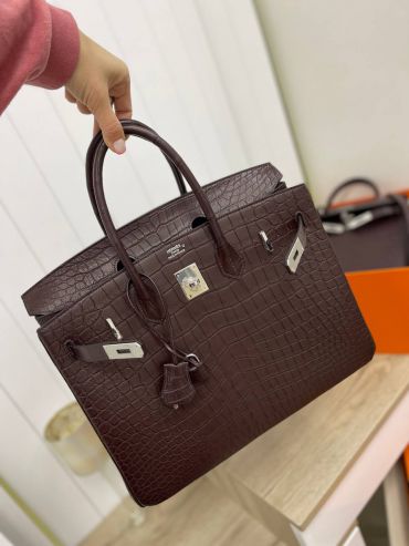 Сумка женская Birkin, 35 cm Crocodile Niloticus Mat Hermes LUX-83353