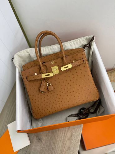 Сумка женская Birkin 30 cm Ostrich Hermes LUX-83715