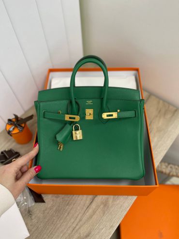 Сумка женская   Birkin , 25, GHW  swift leather Hermes LUX-86835