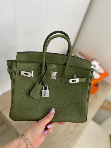 Сумка женская Birkin, 25, PHW Hermes LUX-88789