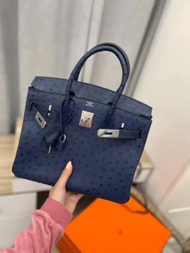 Cумка женская Birkin , 30 cm Ostrich GHW Hermes LUX-97199