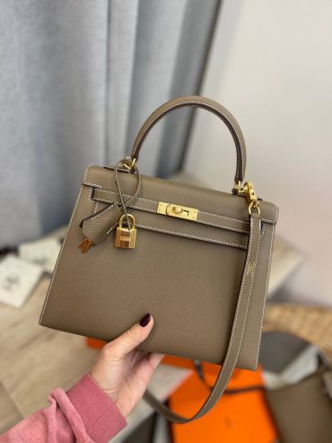 Сумка женская  Kelly 25 cm, Epsom Hermes LUX-98258